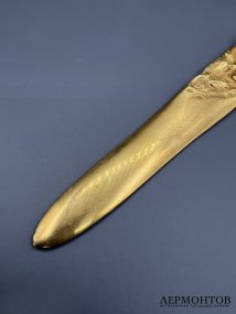 Нож для бумаг с виноградной лозой. Бронза, Франция, 20 век