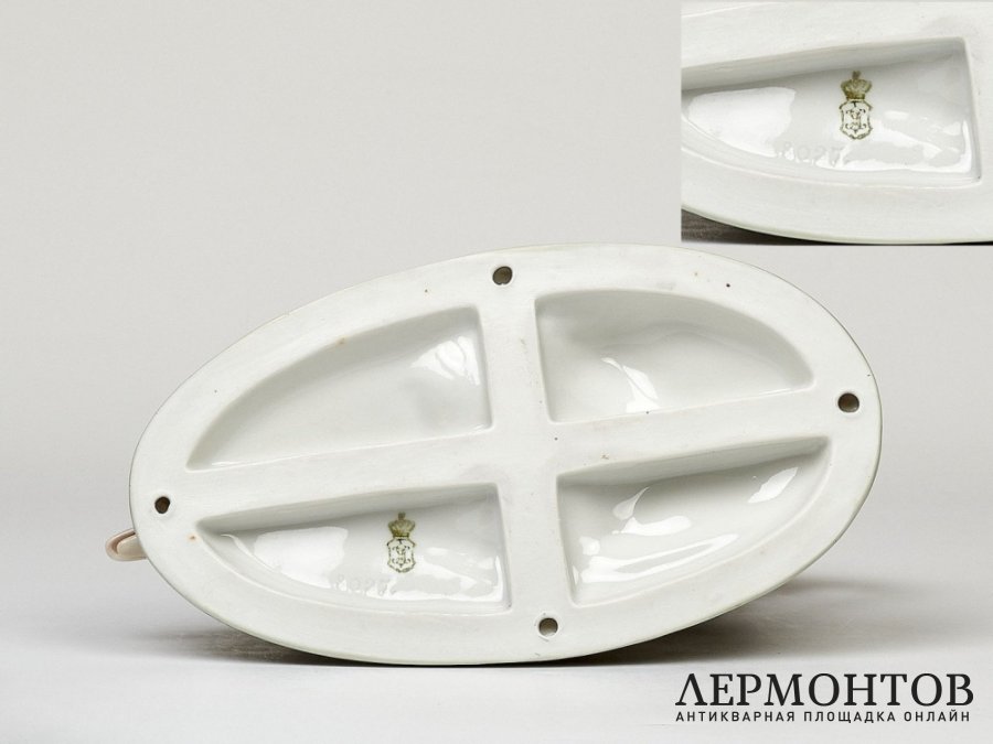 Статуэтка «Охота кошки на утку». Фарфор, Galluba & Hofmann, Германия, 1905–1937 годы