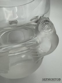 Ваза «Совы». Хрусталь, Lalique, Франция