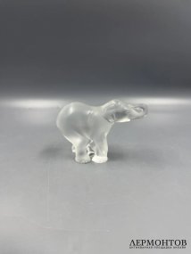 Статуэтка «Слонёнок». Хрусталь, Lalique, Франция