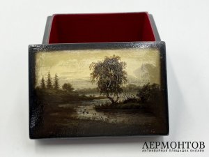 Шкатулка Пейзаж. СССР, Федоскино, 1957 год.