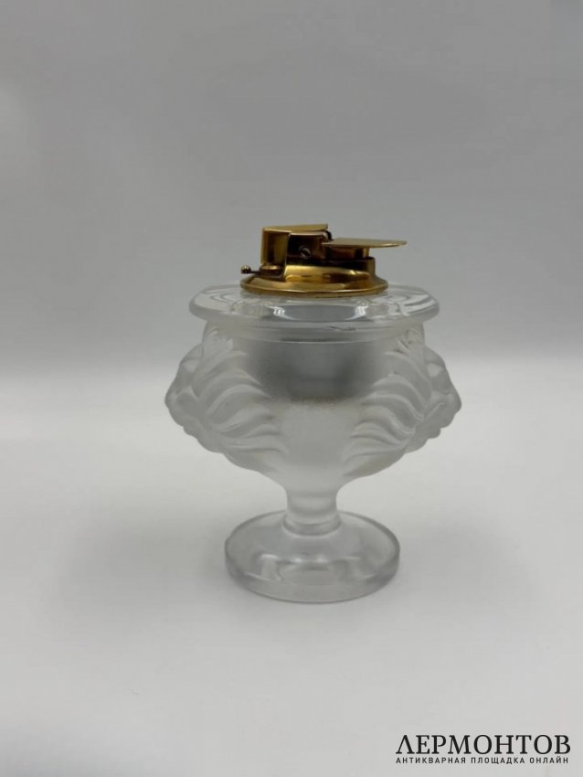 Зажигалка «Голова льва». Хрусталь, Lalique, Франция