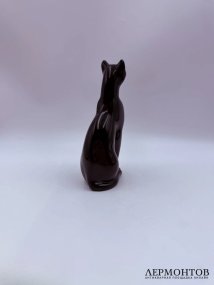 Статуэтка «Египетская кошка». Чёрный хрусталь, Baccarat, Франция