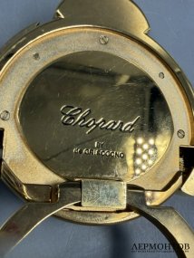 Настольные часы «Божья коровка». Латунь, золочение, оникс, Chopard