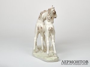 Статуэтка «Жеребята». Фарфор, Lorenz Hutschenreuther, Германия, 1970–1985 годы