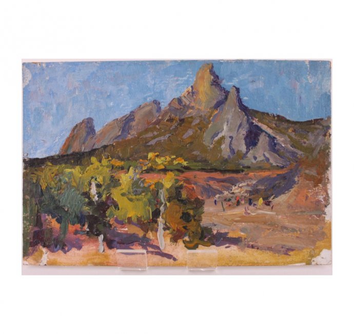 Картина из серии Крымские зарисовки. N9. Чурсин К.Н. Картон, масло. XX в.