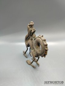 Статуэтка «Китайский дракон». Серебро, Китай