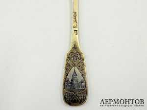 Вилка с черневым декором. Россия, 1870 г. Серебро 84 пробы.
