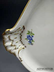 Парадное блюдо «Мейсенский букет». Фарфор, роспись, Meissen, Германия