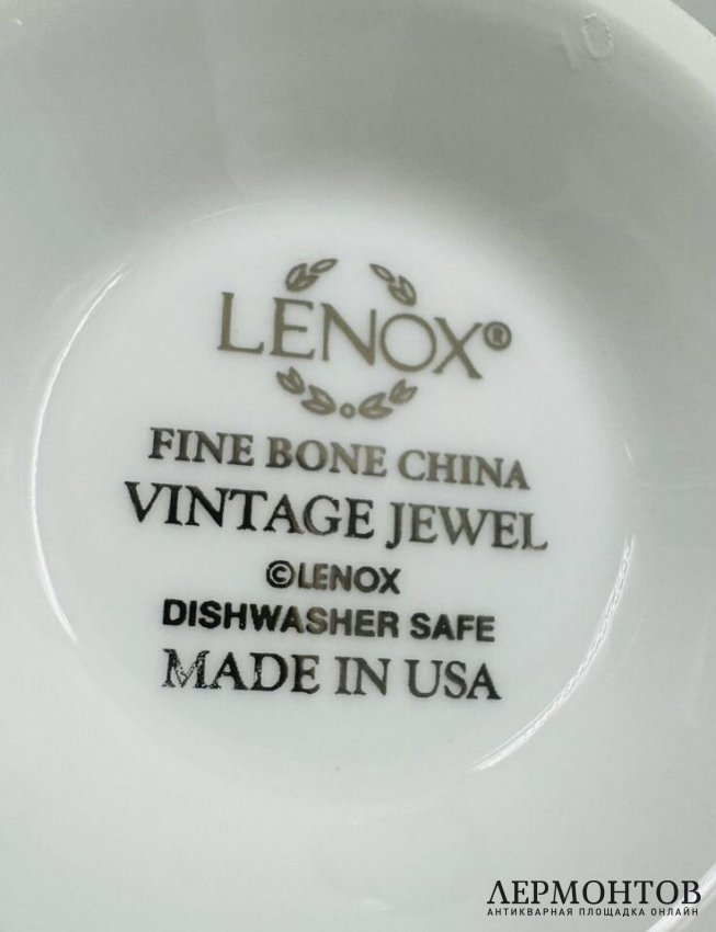 Чайный и столовый сервиз «Vintage Jewel» на 47 предметов. Фарфор, Lenox, США, 20 век