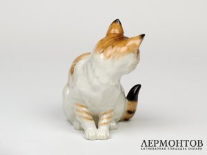 Статуэтка «Кошка». Фарфор, Lorenz Hutschenreuther, Германия, 1955–1968 годы