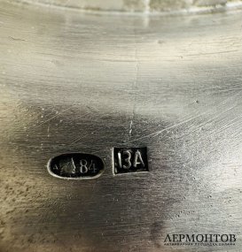 Ваза-фруктовница в стиле модерн. Серебро 84 пробы, 13-я артель, Россия, 1908–1917 годы