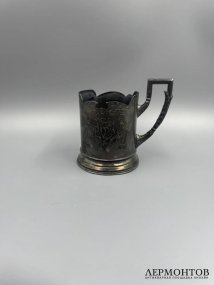 Подстаканник в стиле модерн. Серебро 84 пробы, И. Прокофьев, Россия, 1908–1917 годы
