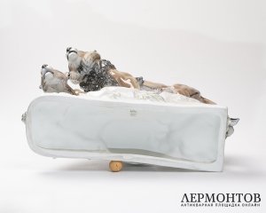 Статуэтка «Лев и львица». Фарфор, Rosenthal, Германия