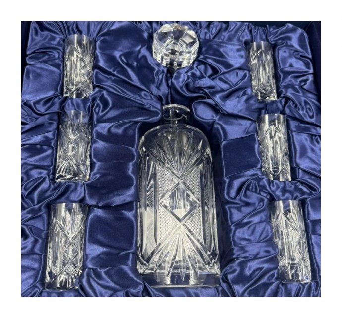 Набор для водки «Imperial»: штоф и 6 стопок. Хрусталь, Faberge