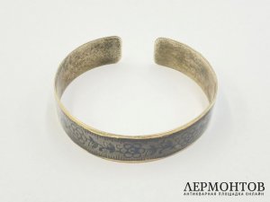 Браслет. Великий Устюг, 1960-70-е гг. Серебро, чернь.