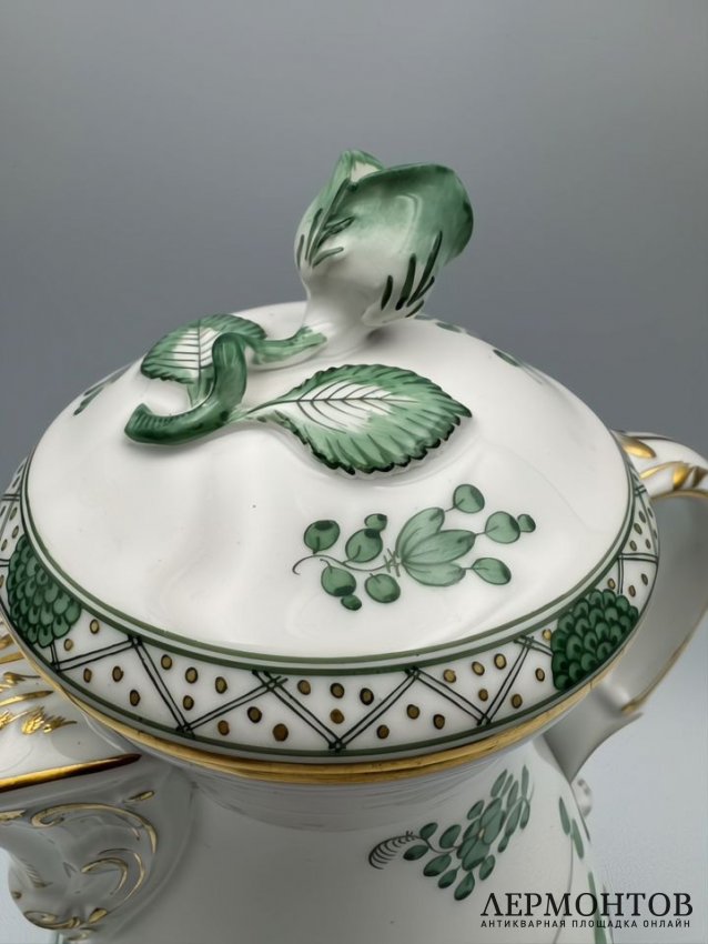 Кофейник «Индийская живопись». Фарфор, роспись, Meissen, Германия, 2-я половина 20 века