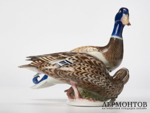 Статуэтка «Пара уток». Фарфор, Rosenthal, Германия, 1940 год