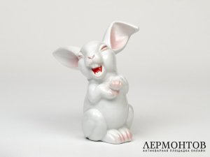 Статуэтка «Заяц». Фарфор, Rosenthal, Германия, 1960 год