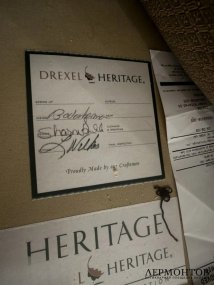 Вращающееся кресло. Дерево, текстиль, Drexel Heritage