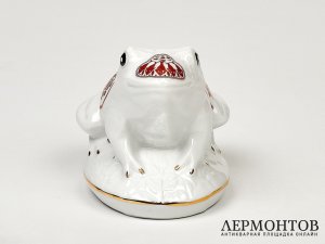Статуэтка «Лягушка». Фарфор, Mlesna, Шри-Ланка, 1990-е годы