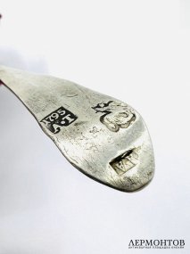 Ситечко. Серебро 84 пробы, скань, мастер А. Афанасьев, Россия, 1795 год