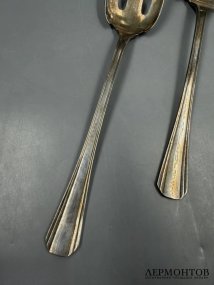 Сервировочный набор для салата. Металл, серебрение, Christofle, Франция, конец 19 — начало 20 века