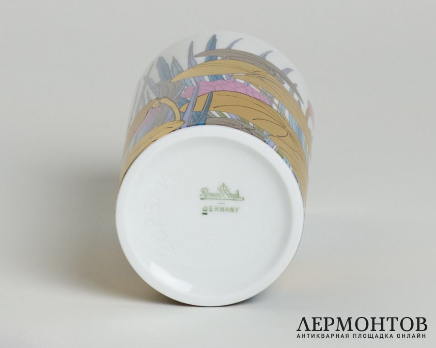Ваза «Кувшинки». Фарфор, Rosenthal, Германия, 1989 год