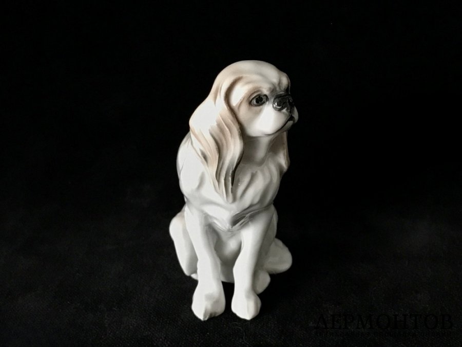 Статуэтка «Кавалер-кинг-чарльз-спаниель». Фарфор, Rosenthal, Германия, 1927 год
