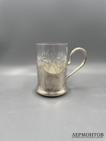 Подстаканник в стиле модерн. Серебро 84 пробы, мастер Постников, Россия, 1908–1917 годы