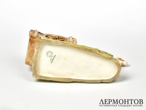 Статуэтка-ваза «Лошадка с повозкой». Royal Dux, Чехословакия, 1918–1938 годы