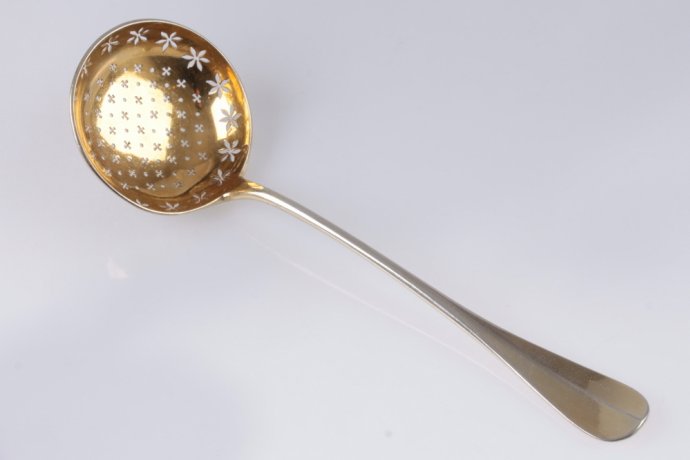 Ложка для сахарной пудры Grannvigne. Серебро 950 пробы, золочение. Франция