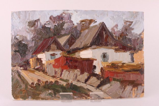 Картина из серии Крымские зарисовки. N1. Чурсин К.Н. Картон, масло. XX в.