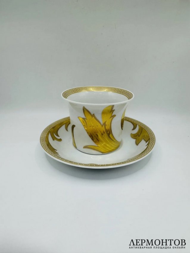 Чайная пара «Arabesque Gold». Фарфор, золото, Rosenthal и Versace, Германия