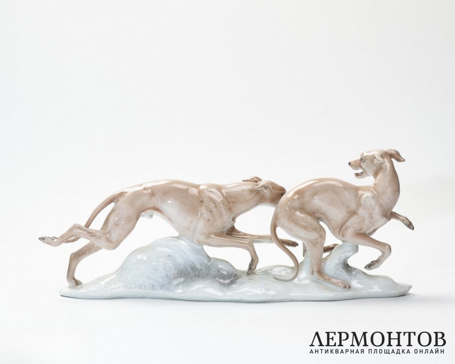 Статуэтка «Борзые». Фарфор, Rosenthal, Германия