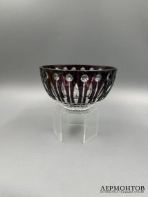 Набор из 6 пиал «Tsar». Цветной хрусталь, Faberge, Франция