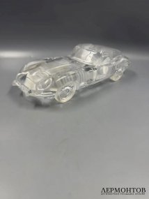 Модель автомобиля «Jaguar E-Type». Хрусталь, Daum, Франция, конец 20 века