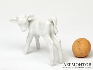 Статуэтка «Теленок». Фарфор, Meissen, Германия, 1930–1940 годы