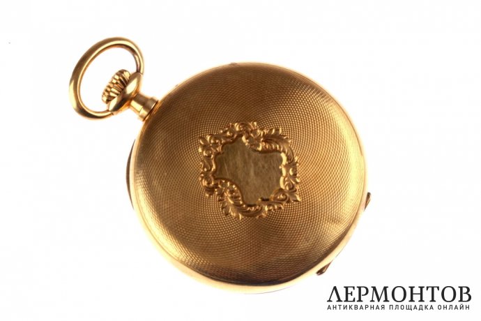 Открытые карманные часы Longines. Золото 750. Швейцария