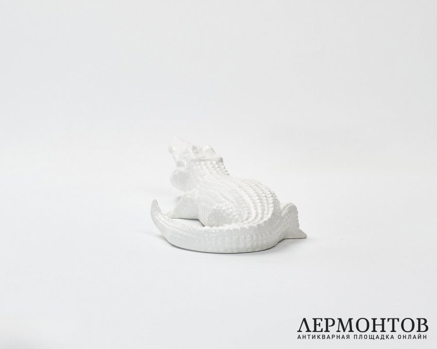 Статуэтка «Крокодил». Керамика, G.B.C. Ceramiche, Италия, 1970-е годы
