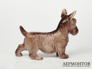 Статуэтка «Скотчтерьер». Фарфор, Ditmar-Urbach, Чехословакия, 1930 год