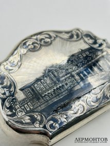 Кошелёк с черневым орнаментом. Серебро 84 пробы, М. Парамонов, Россия, 1862 год