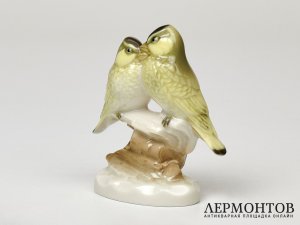 Статуэтка «Синицы». Фарфор, Lorenz Hutschenreuther, Германия, 1980 год