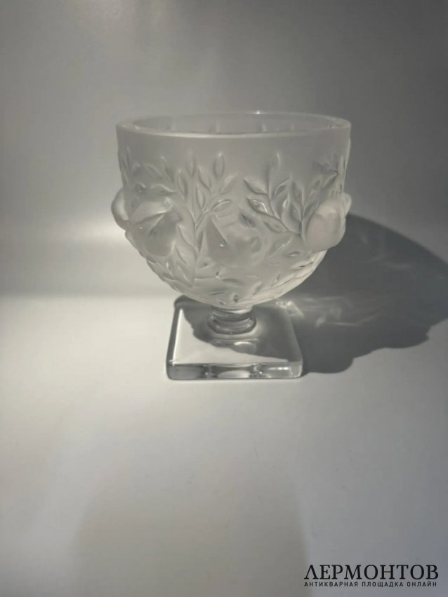 Ваза «Elisabeth» с птичками. Хрусталь, Lalique, Франция