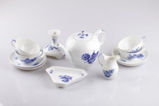 Чайный сервиз на 4 персоны. Royal Copenhagen. Дания, XX в.