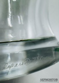 Ваза «Tanega». Хрусталь, Lalique, автор М.-К. Лалик, Франция, 1994 год