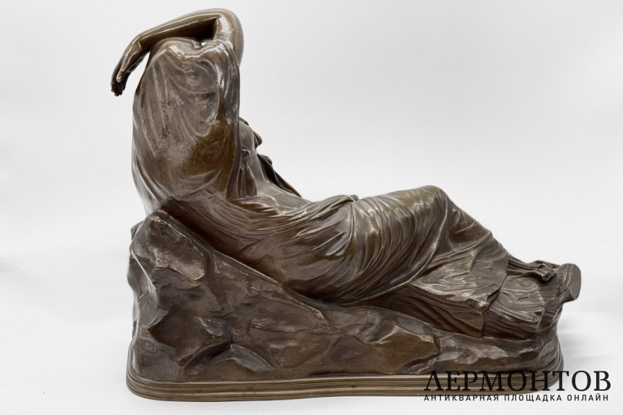 Cкульптурa Спящaя Aриадна. Франция, Паpиж, F. Ваrbedienne, 1860-1870-е гг. Бронза.