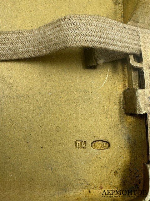 Портсигар «Утро в сосновом лесу». Серебро 84 пробы, П. Американцев, Россия, 1908–1917 годы