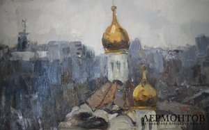 Картина из серии Весна-Лето. N10. Чурсин К.Н. Картон, масло. XX в.