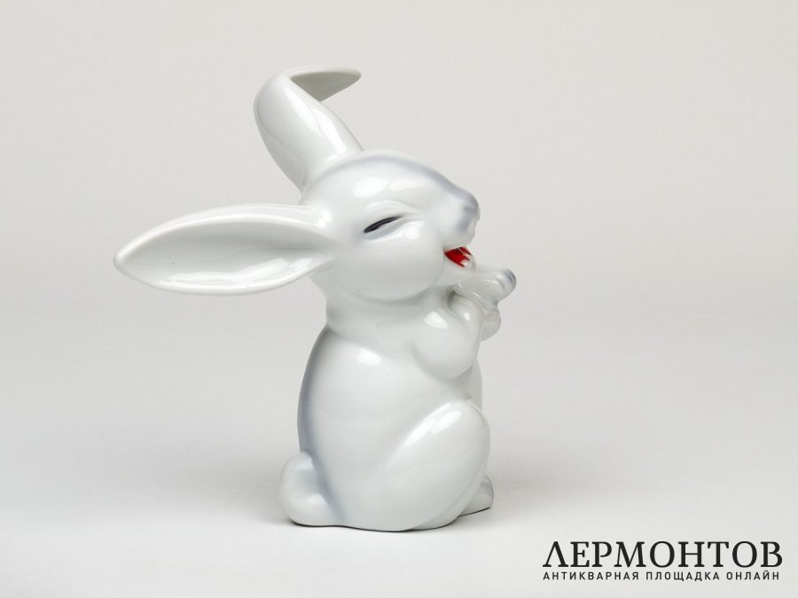 Статуэтка «Заяц». Фарфор, Rosenthal, Германия, 1960 год